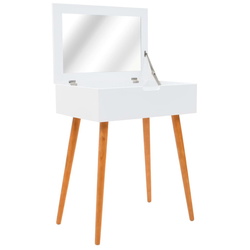 vidaXL Sminkbord med spegel MDF 60x40x75 cm