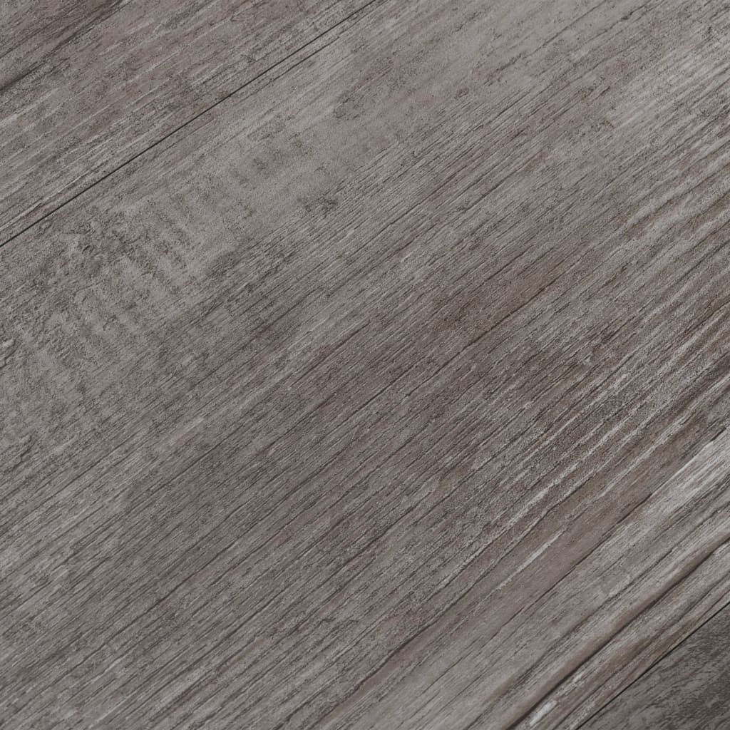 vidaXL Ej självhäftande PVC-golvplankor 5,26 m² 2 mm matt trä brun