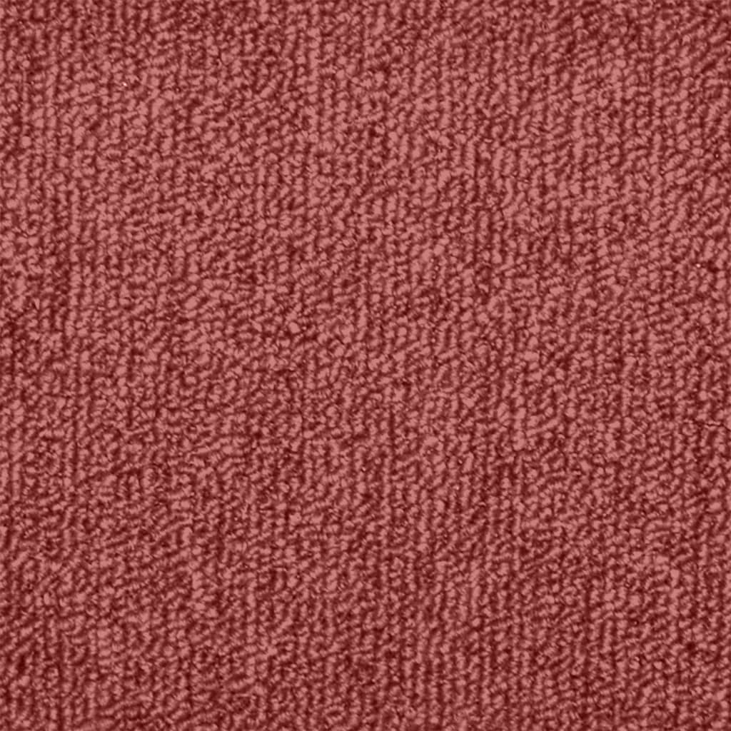 vidaXL Trappstegsmattor 15 st röd 65x24x4 cm