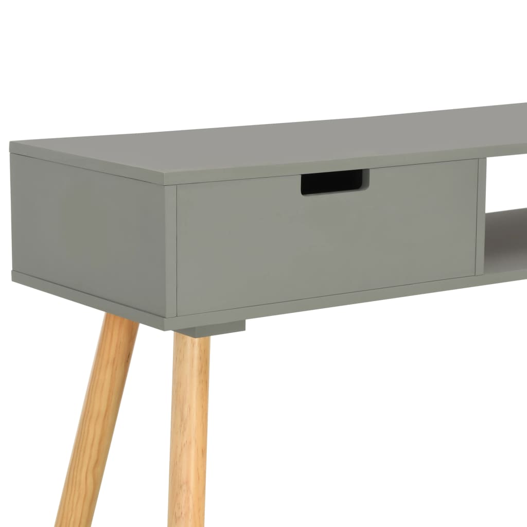 vidaXL Avlastningsbord grå 80x30x72 cm massiv furu
