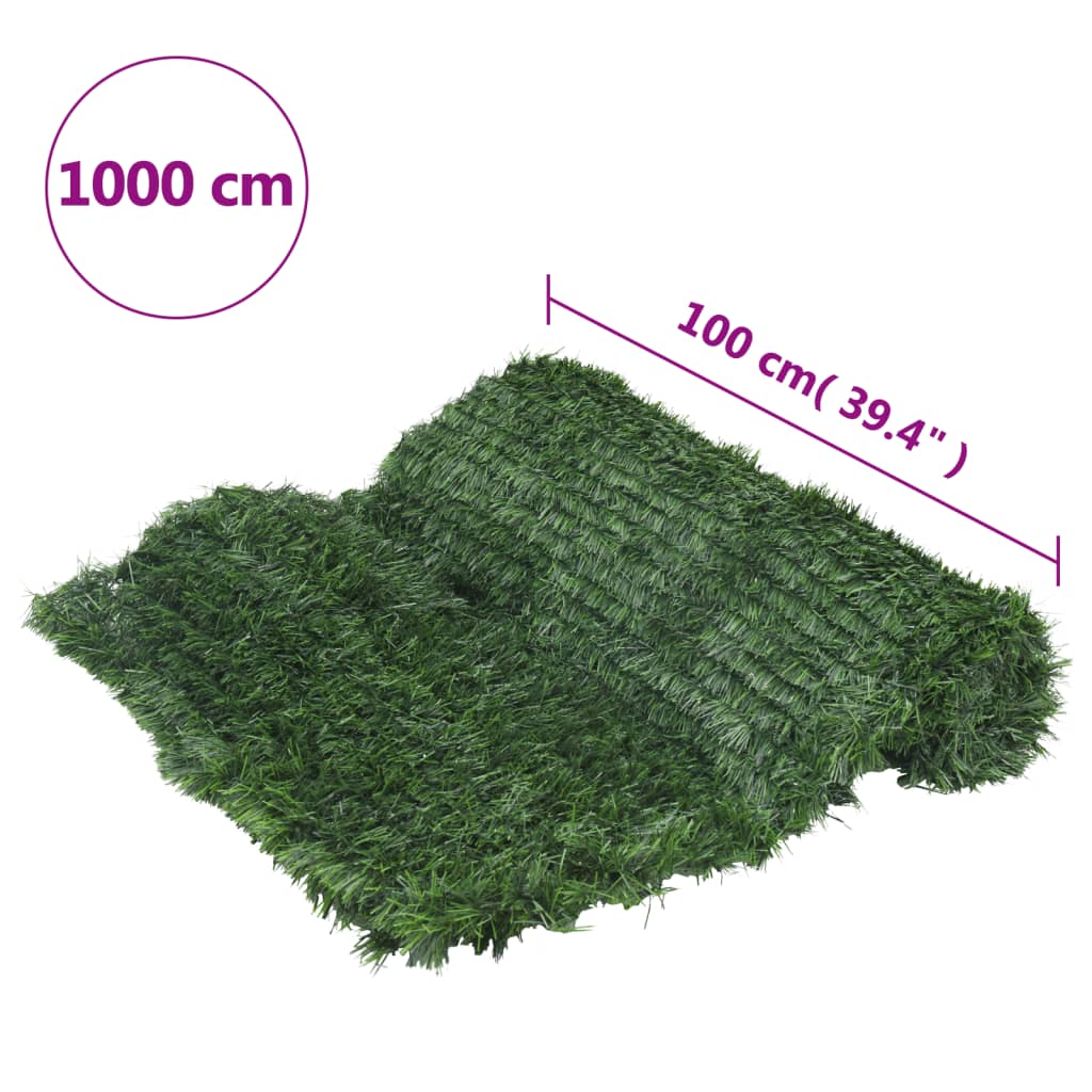 vidaXL Konstgräspanel grön 1x10 m