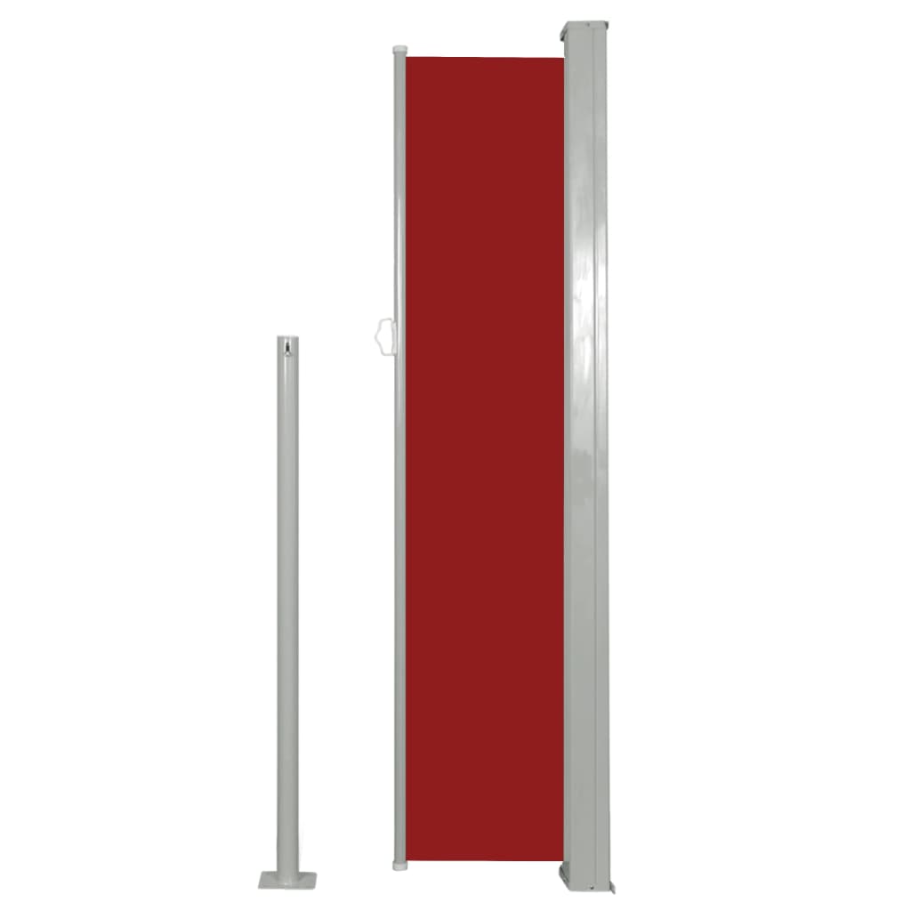 vidaXL Infällbar sidomarkis 140 x 300 cm röd