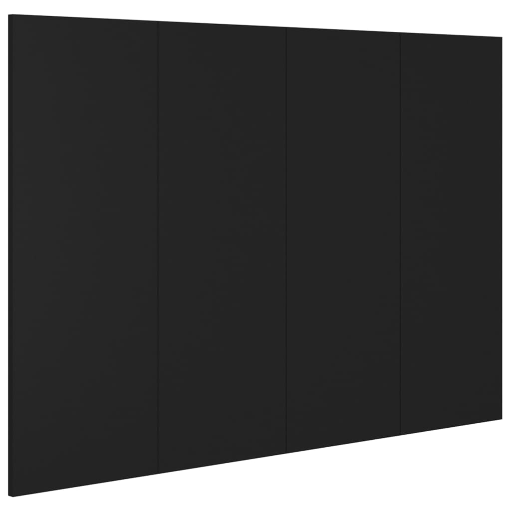 vidaXL Sänggavel svart 120x1,5x80 cm konstruerat trä