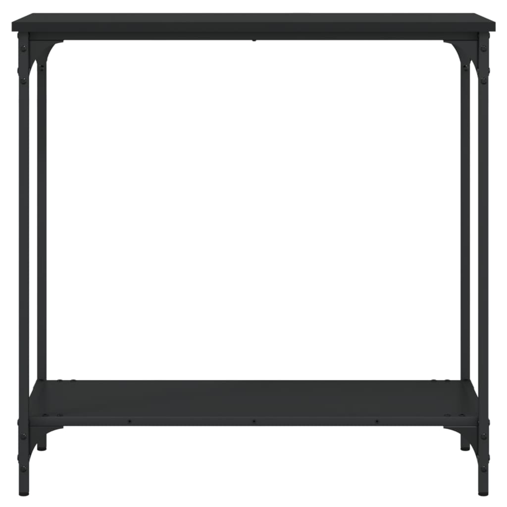 vidaXL Konsolbord svart 75x30,5x75 cm konstruerat trä
