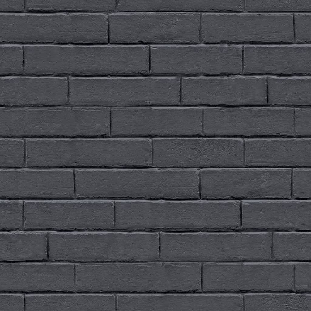 Noordwand Tapet Good Vibes Chalkboard Brick Wall svart och grå