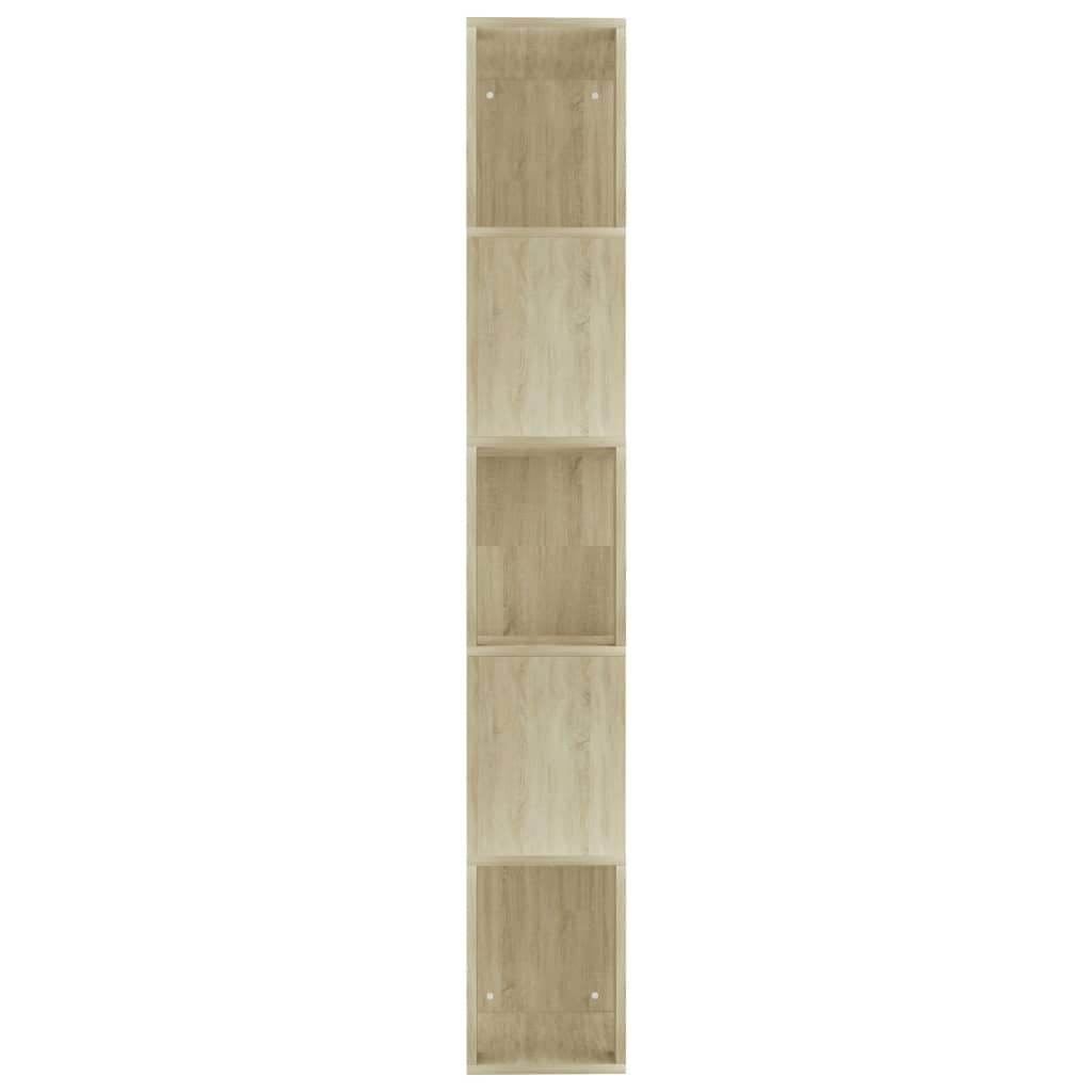 vidaXL Bokhylla/Rumsavdelare sonoma-ek 45x24x159 cm konstruerat trä