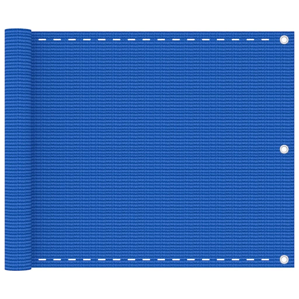 vidaXL Balkongskärm blå 75x300 cm HDPE