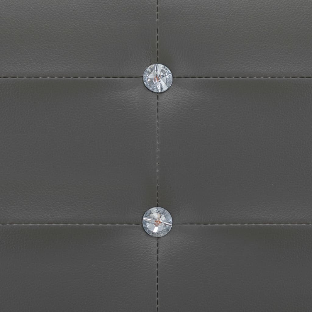 vidaXL Sängram grå konstläder 120x200 cm