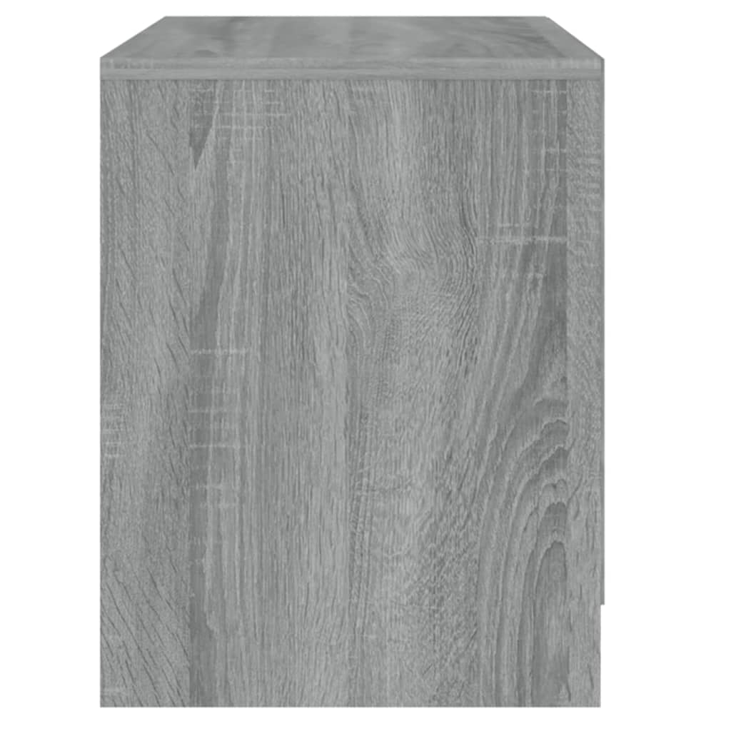 vidaXL Sängbord 2 st grå sonoma-ek 45x34,5x44,5 cm konstruerat trä