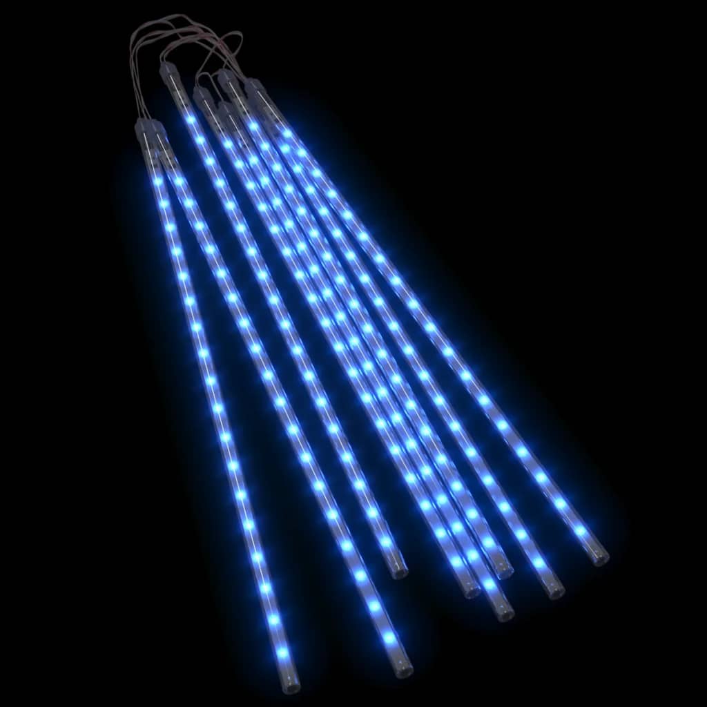 vidaXL Meteorregn 8 st 50 cm 288 LED blå inne/ute