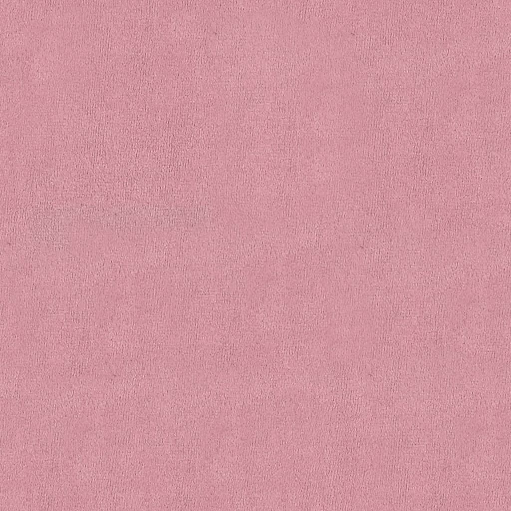 vidaXL Bänk rosa 110x40x49 cm sammet
