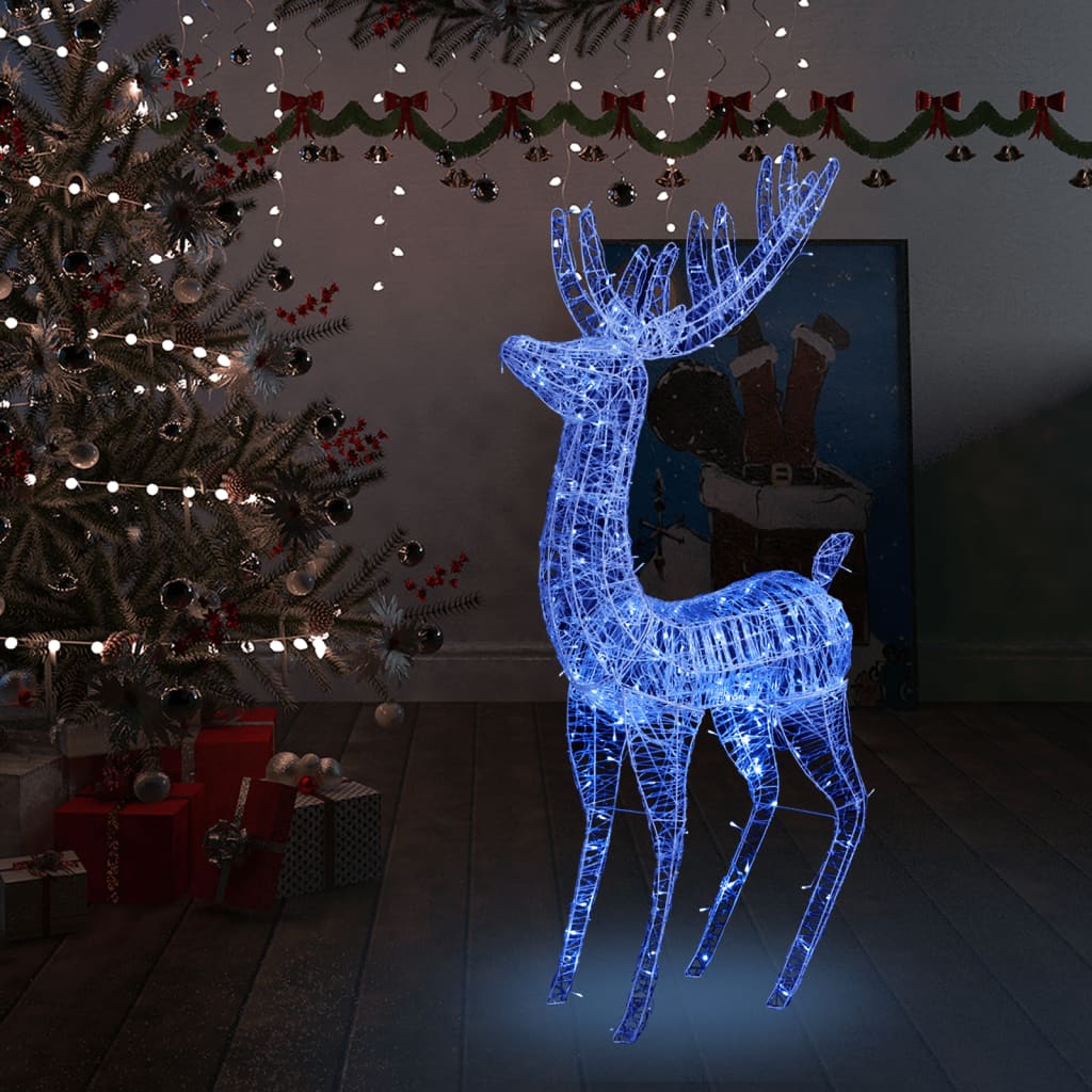 vidaXL Julren akryl 250 LED 180 cm blå
