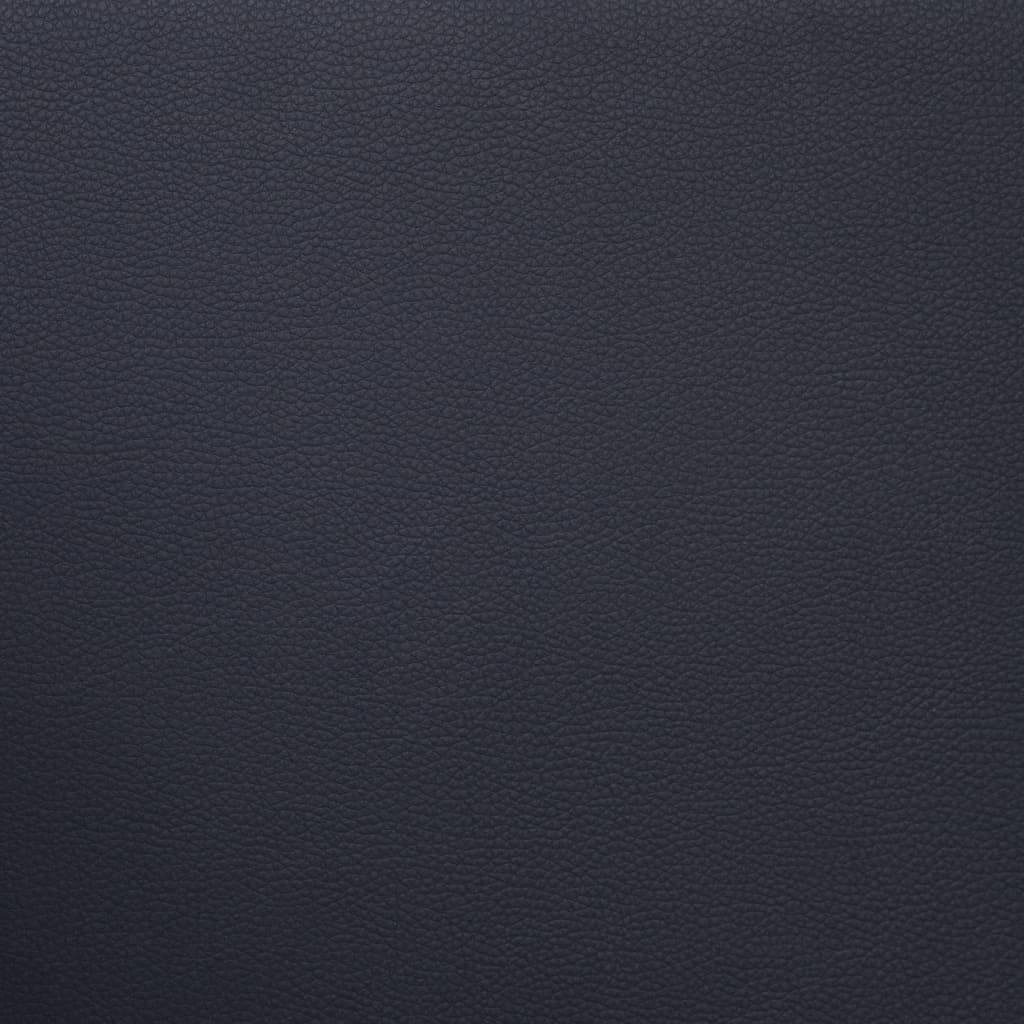 vidaXL 3-sitssoffa med dynor konstläder svart
