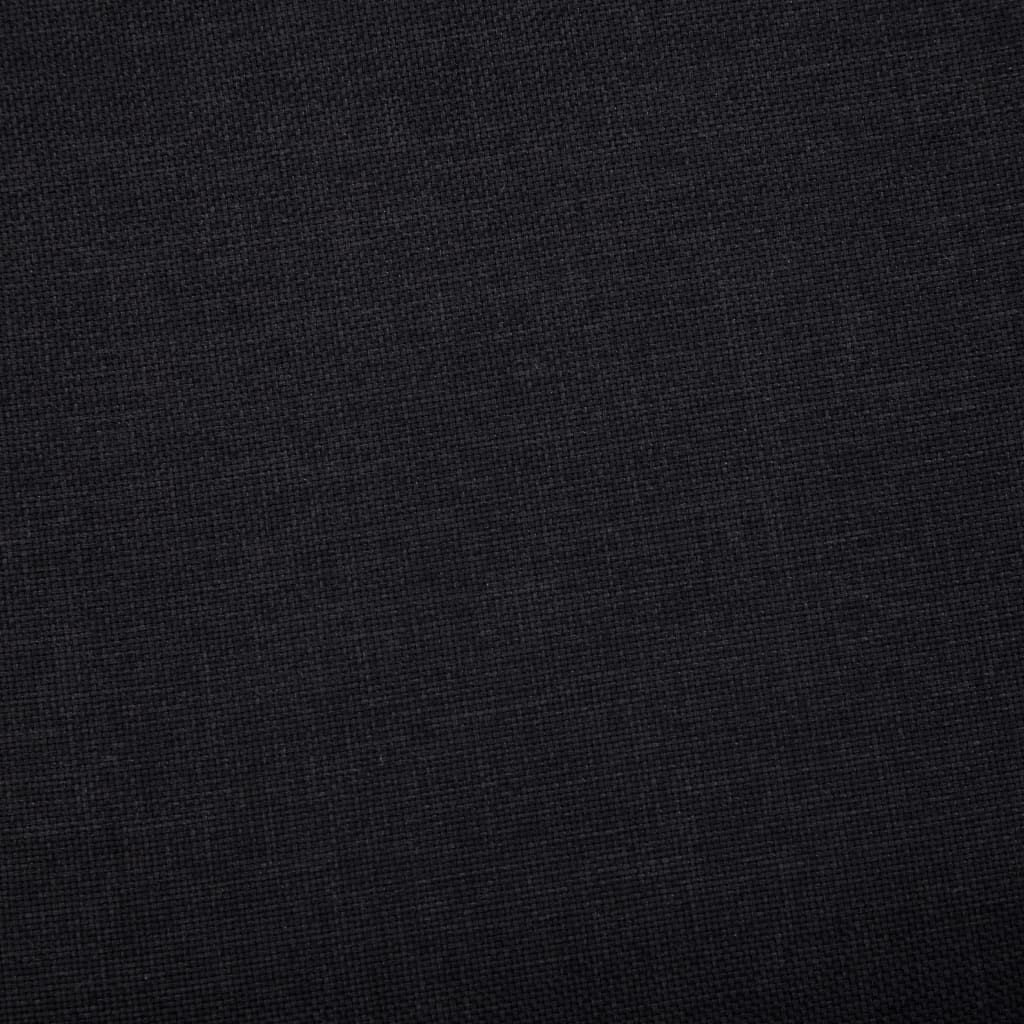 vidaXL Bänk med förvaringsutrymme 116 cm svart polyester