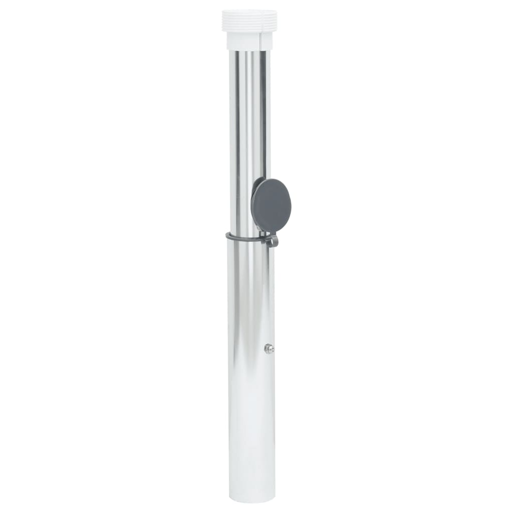 vidaXL Markfäst parasollbas för 40-50 mm stång silver aluminium