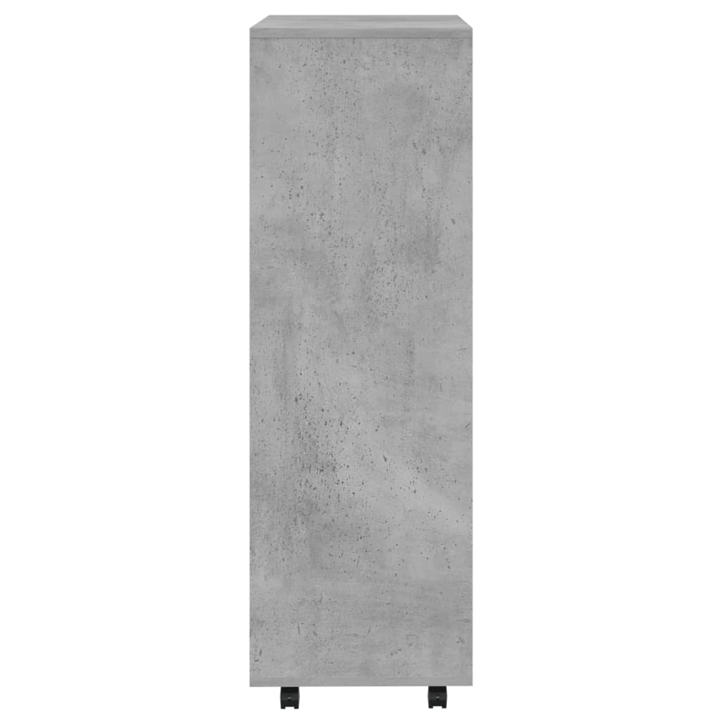 vidaXL Garderob betonggrå 80x40x110 cm spånskiva