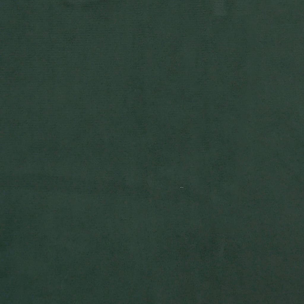 vidaXL Pocketresårmadrass mörkgrön 120x190x20 cm sammet