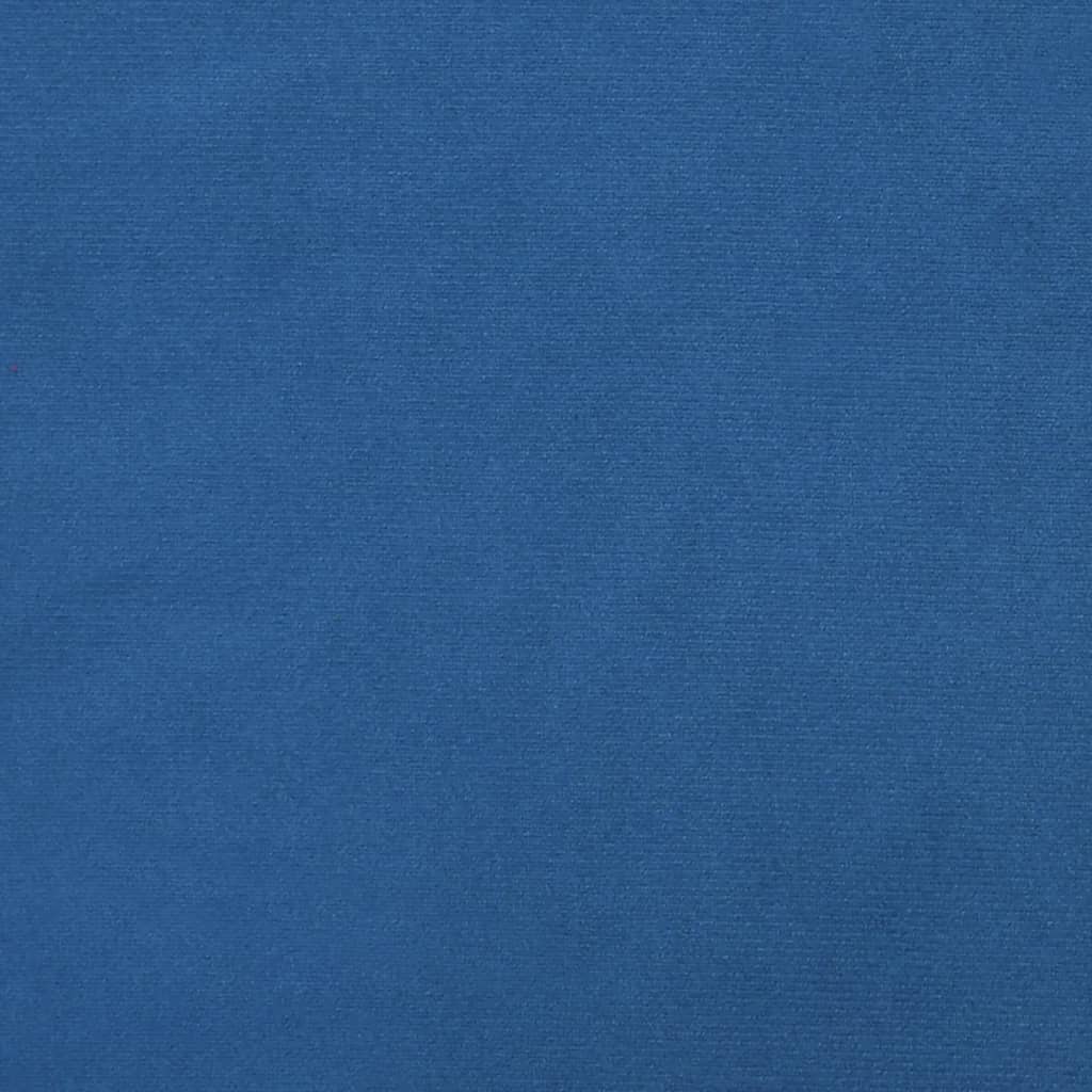 vidaXL Vilstol blå sammet och PVC