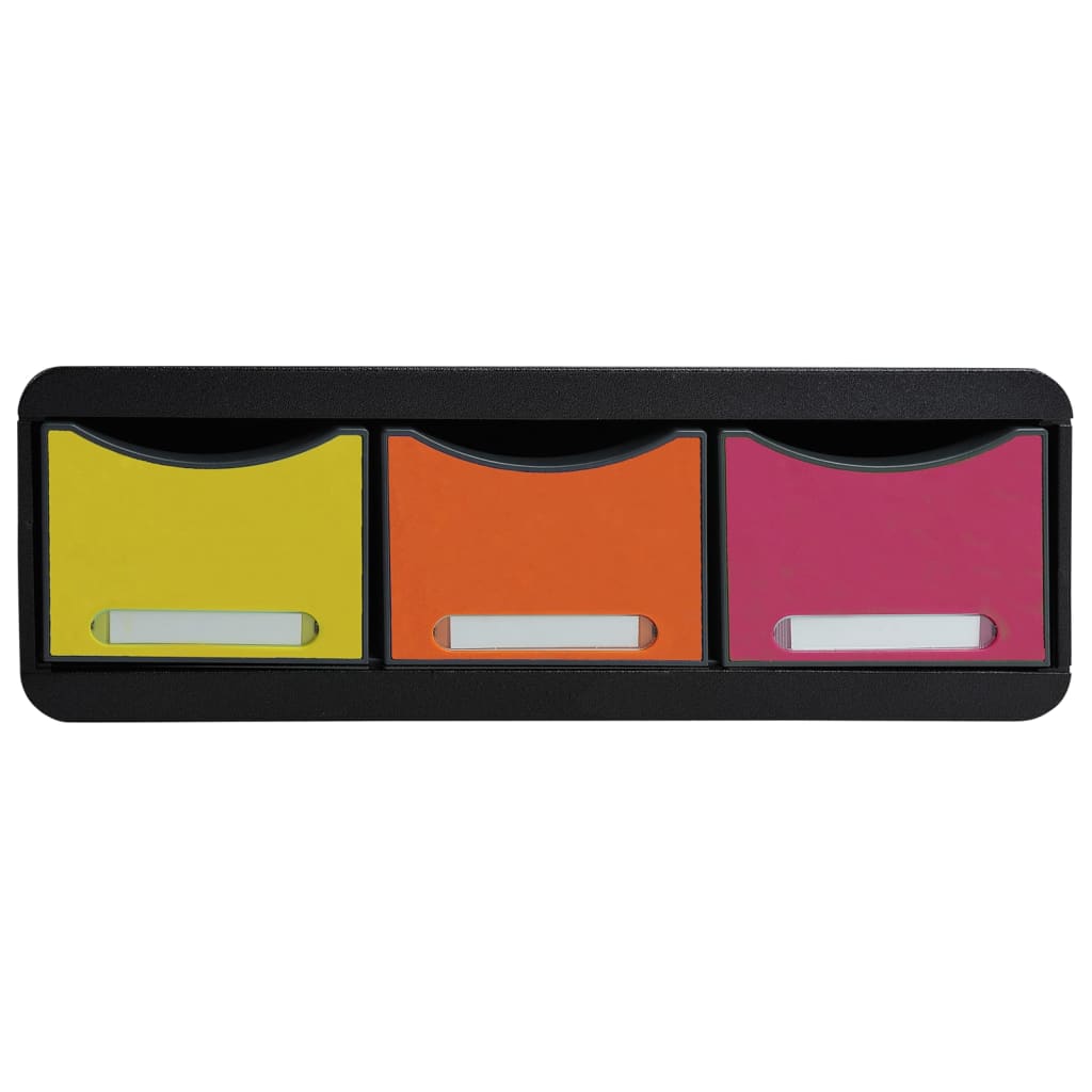 Exacompta Skrivbordsfack set Toolbox Maxi med 3 lådor Harlequin