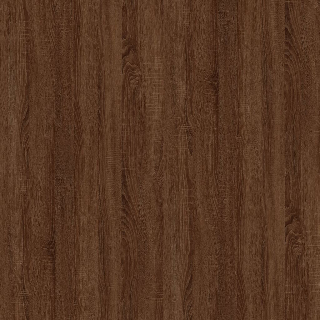 vidaXL Soffbord brun ek 80x50x40 cm konstruerat trä och järn