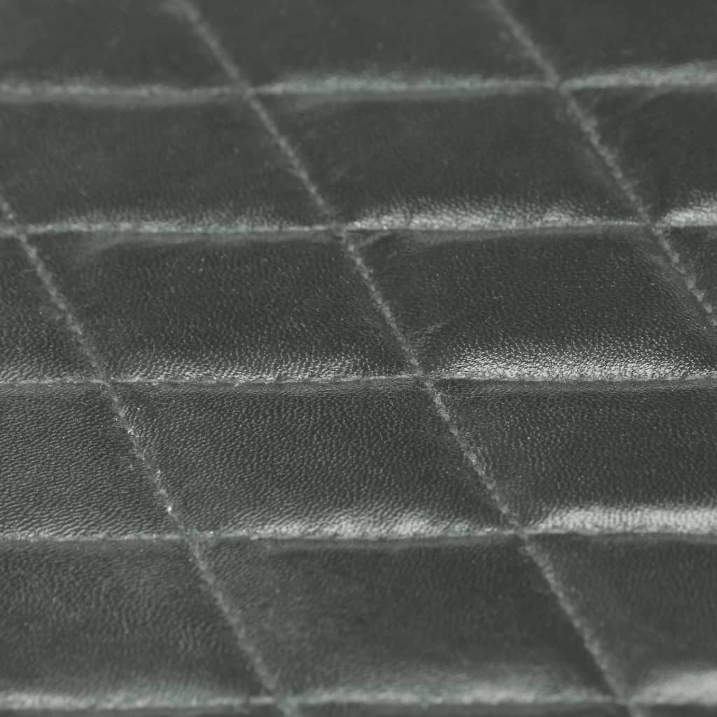 vidaXL Matstolar 2 st grå äkta läder