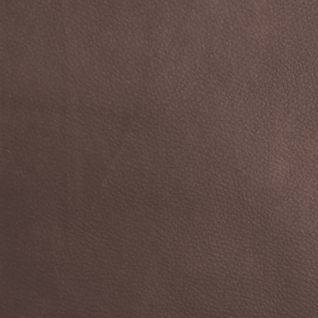 vidaXL Reclinerfåtölj med fotstöd brun konstläder