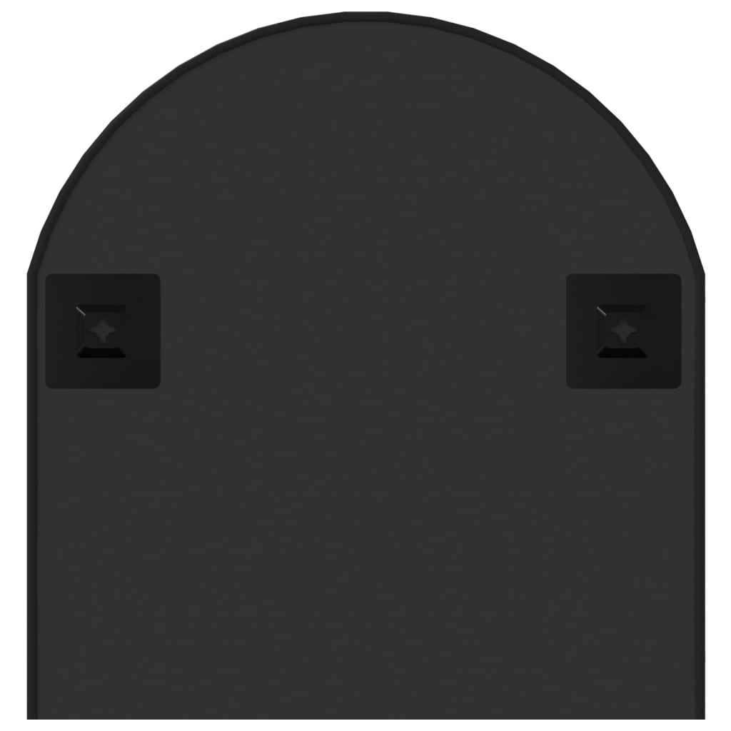 vidaXL Väggspegel svart 90x40 cm oval