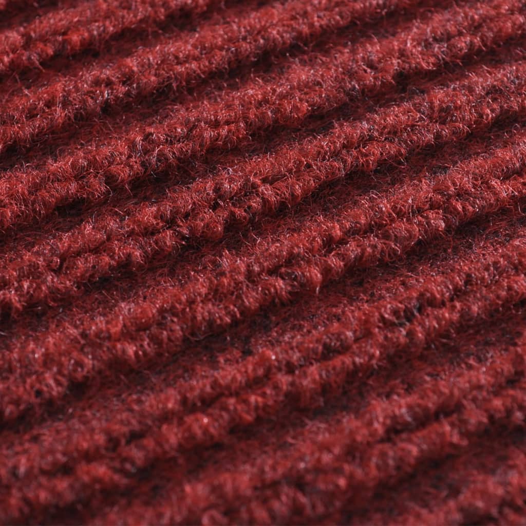 vidaXL Dörrmatta PVC 90 x 150 cm röd