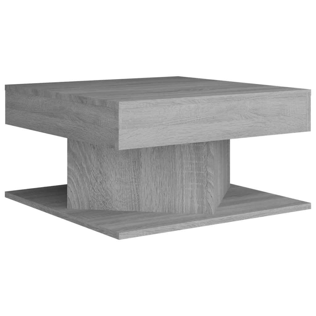 vidaXL Soffbord grå sonoma 57x57x30 cm konstruerat trä