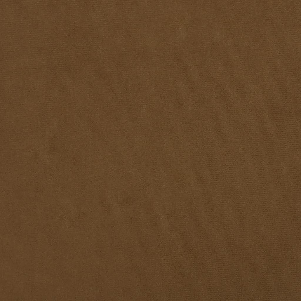 vidaXL Snurrbara matstolar 6 st brun sammet
