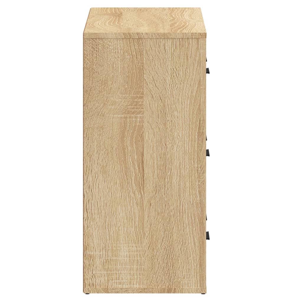 vidaXL Skänk 2 delar Sonoma ek konstruerat trä