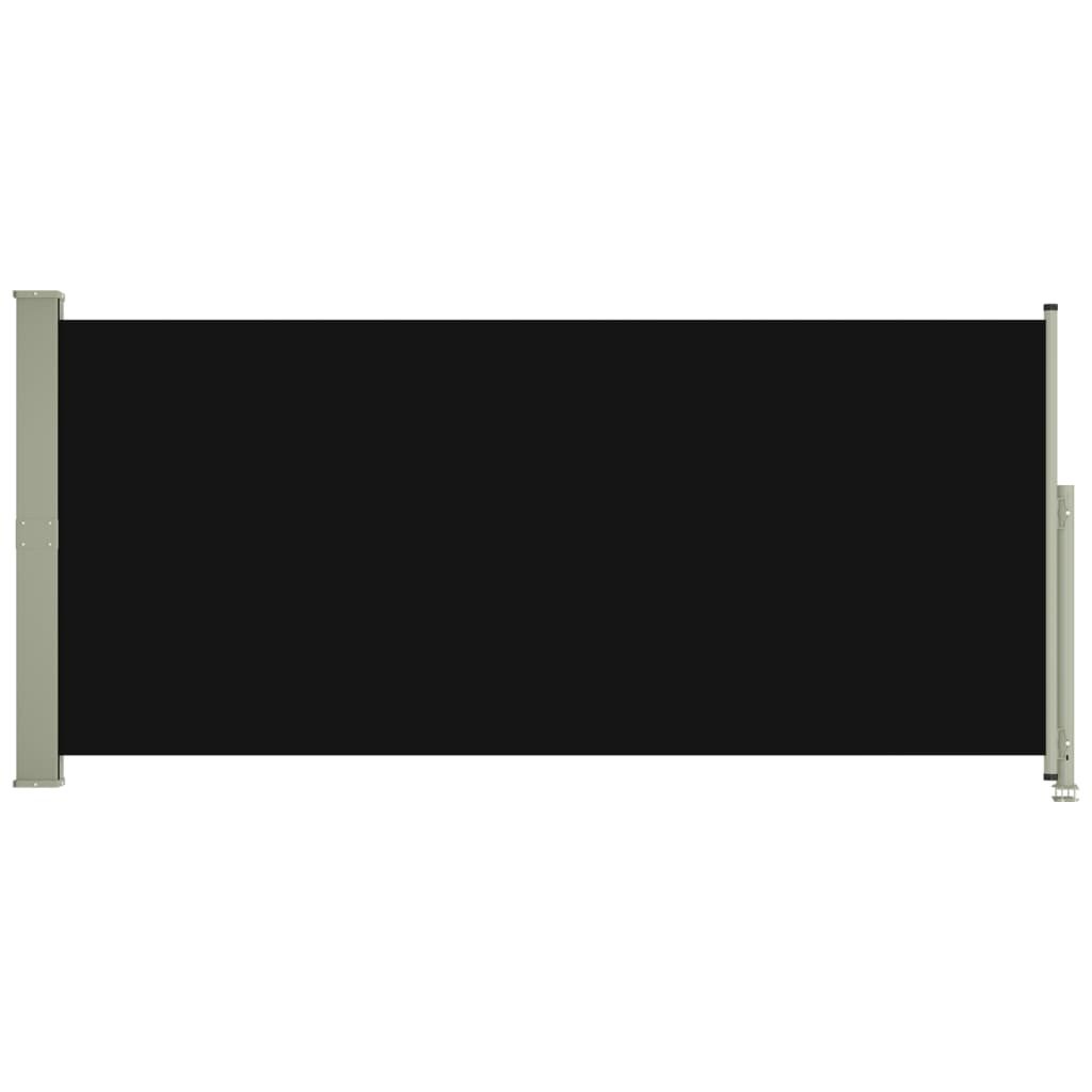 vidaXL Infällbar sidomarkis 140x300 cm svart
