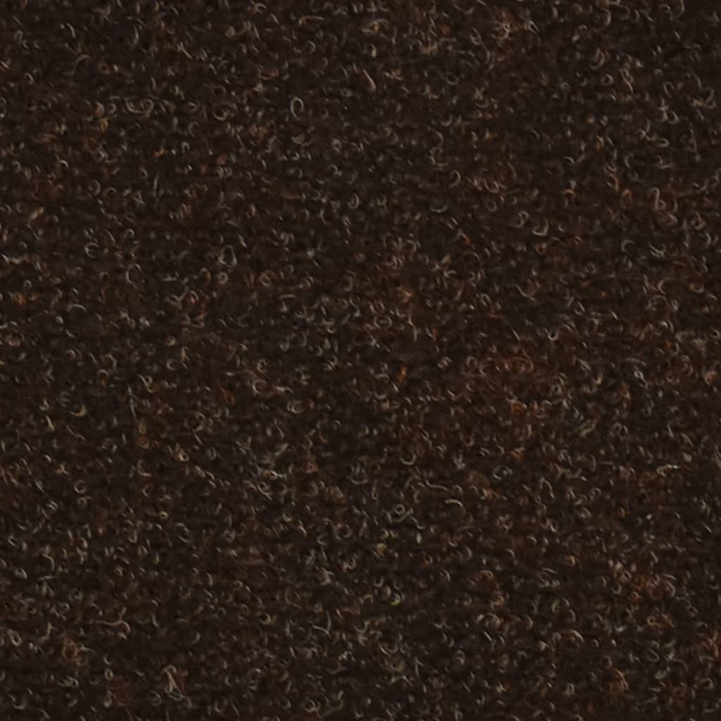 vidaXL Trappstegsmattor självhäftande 5 st brun 56x17x3 cm brodyr