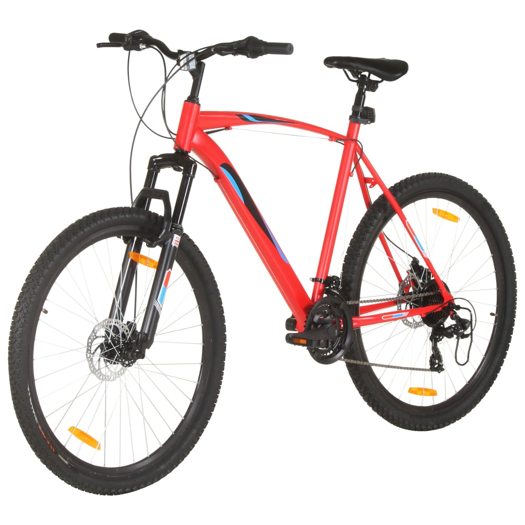 vidaXL Mountainbike 21 växlar 29-tums däck 53 cm ram röd