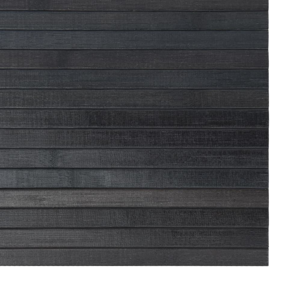vidaXL Matta rektangulär grå 100x400 cm bambu