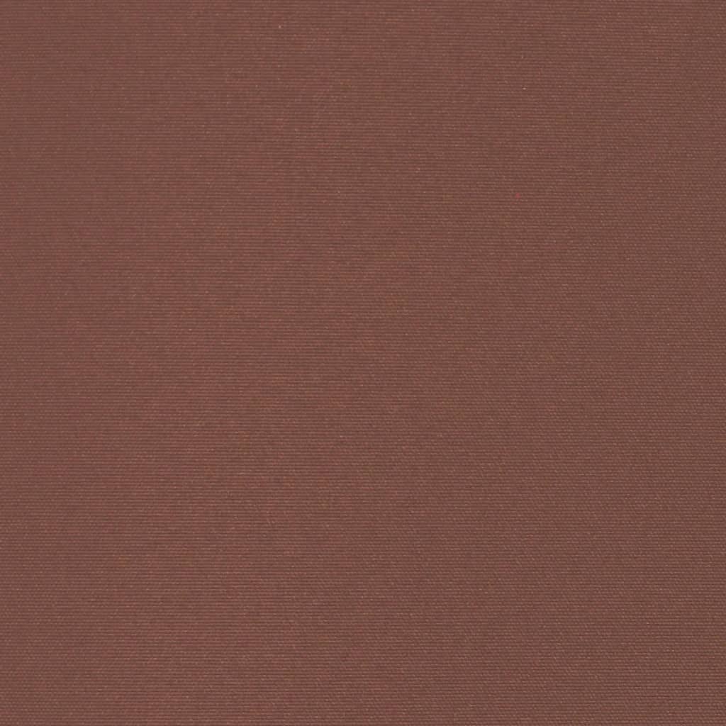 vidaXL Infällbar sidomarkis 117x500 cm brun