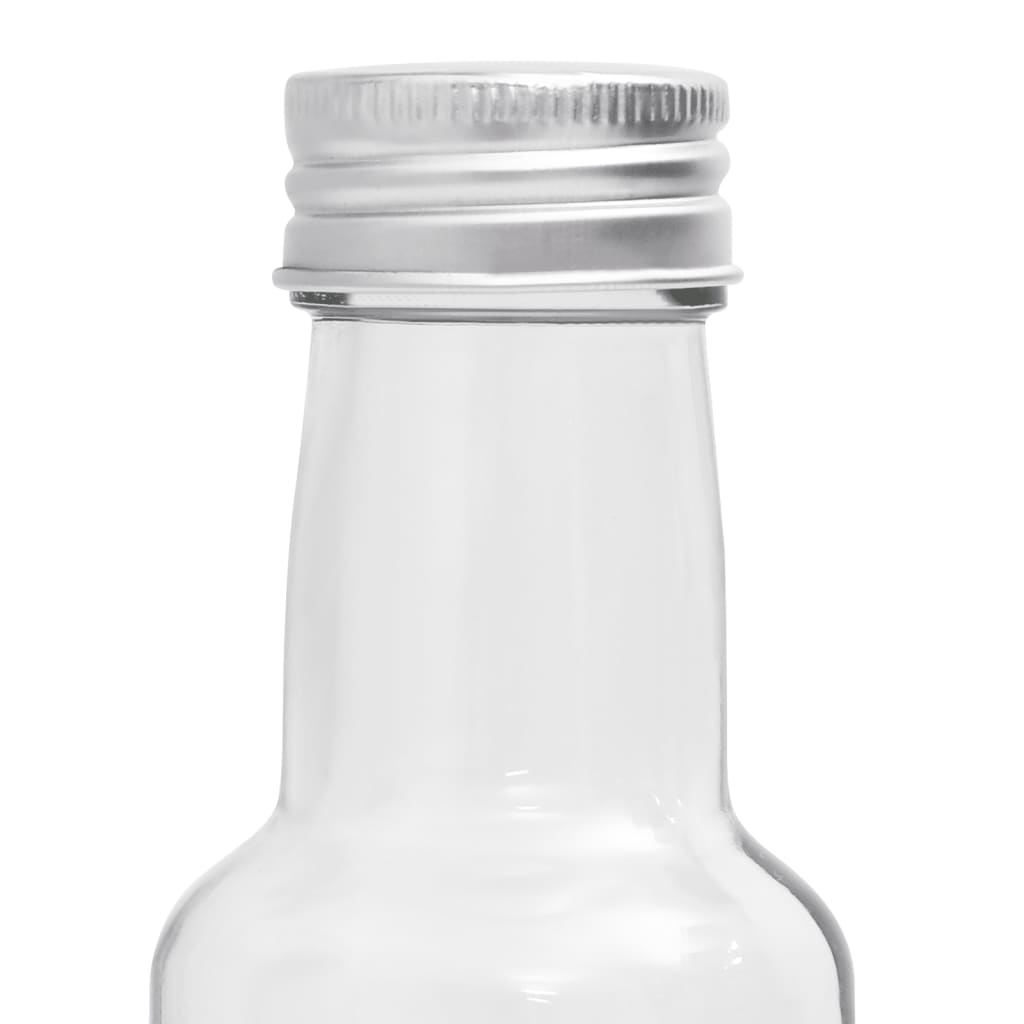vidaXL Glasflaskor små 260 ml med skruvkork 10 st