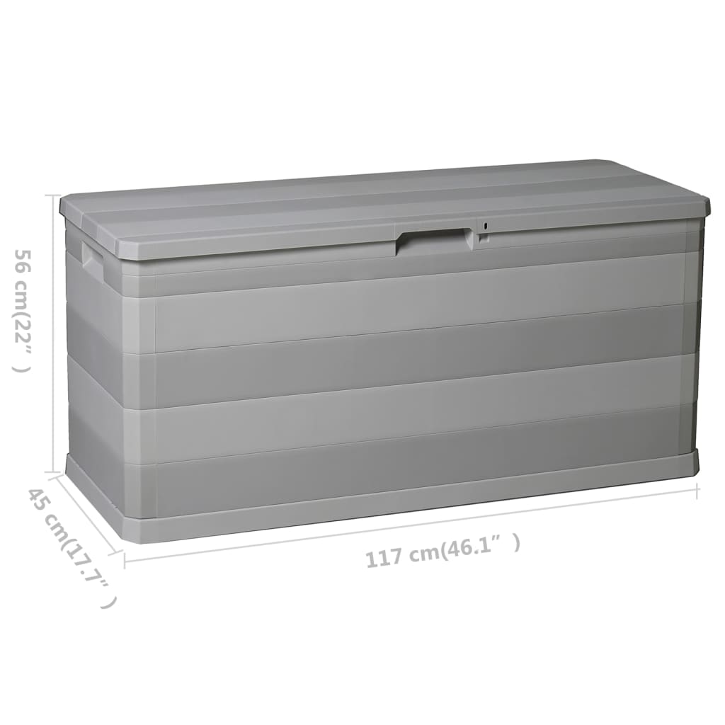 vidaXL Dynbox 117x45x56 cm grå