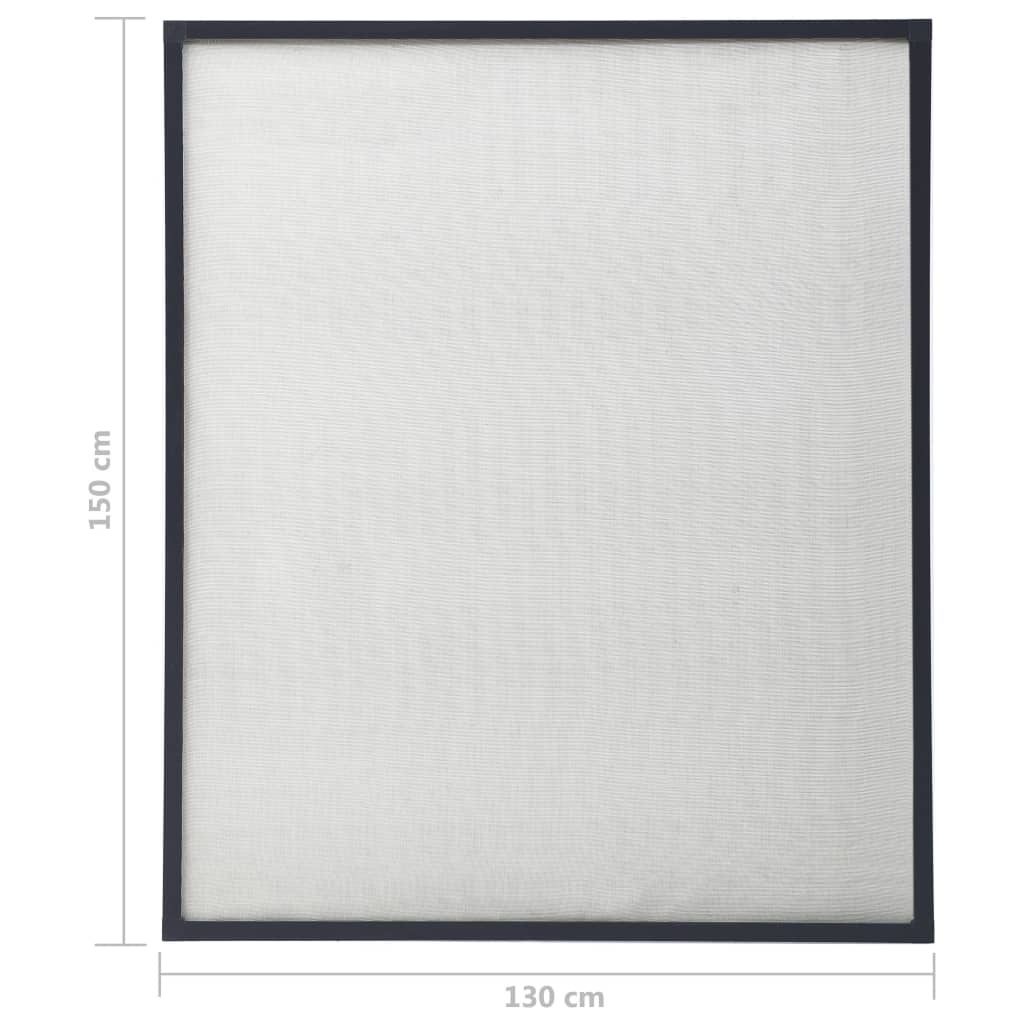 vidaXL Insektsnät för fönster antracit 130x150 cm