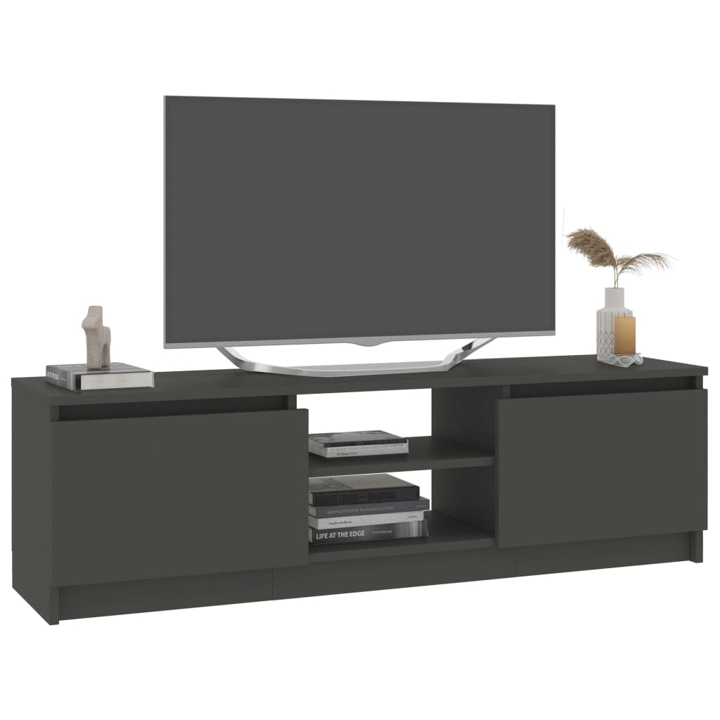 vidaXL Tv-bänk grå 120x30x35,5 cm konstruerat trä