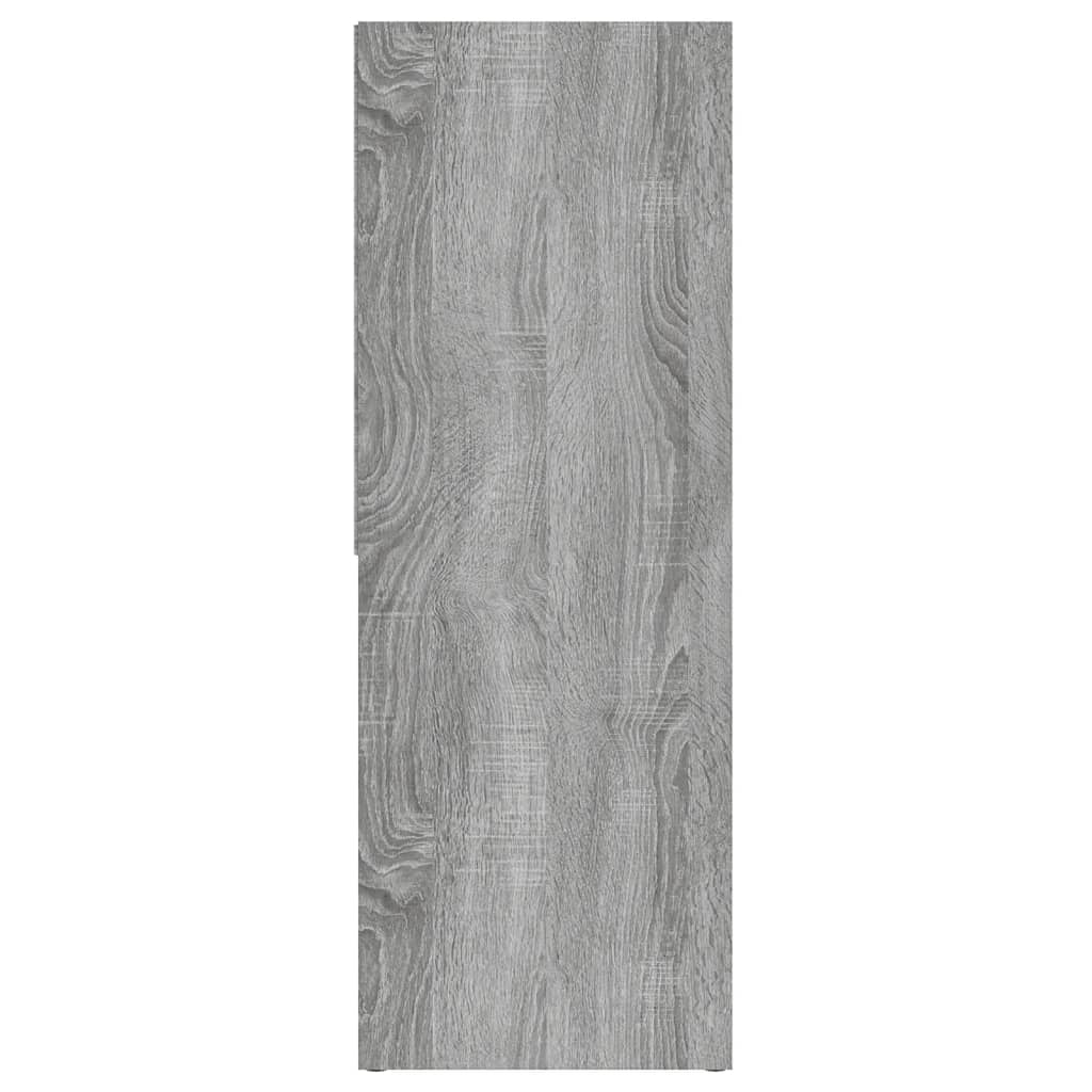 vidaXL Bokhylla grå sonoma 67x24x161 cm konstruerat trä