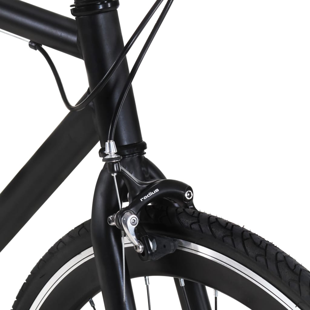 vidaXL Fixed gear cykel svart 700c 51 cm
