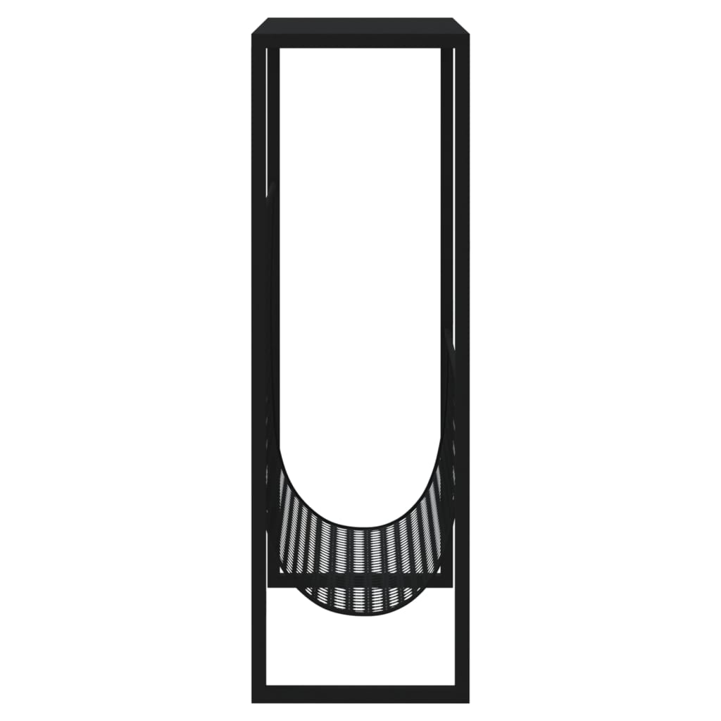 vidaXL Tidningsställ svart 35x15x45 cm stål