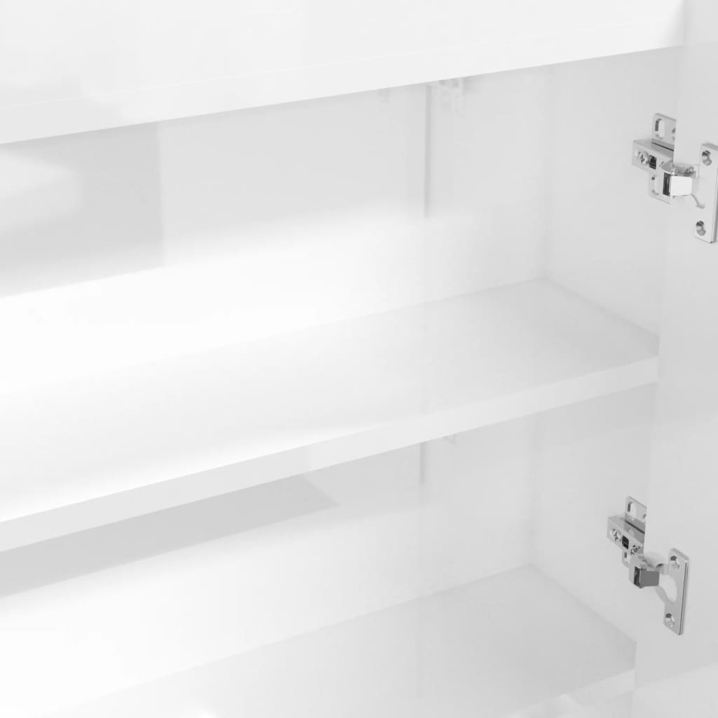 vidaXL Spegelskåp för badrum vit 80x15x60 cm MDF