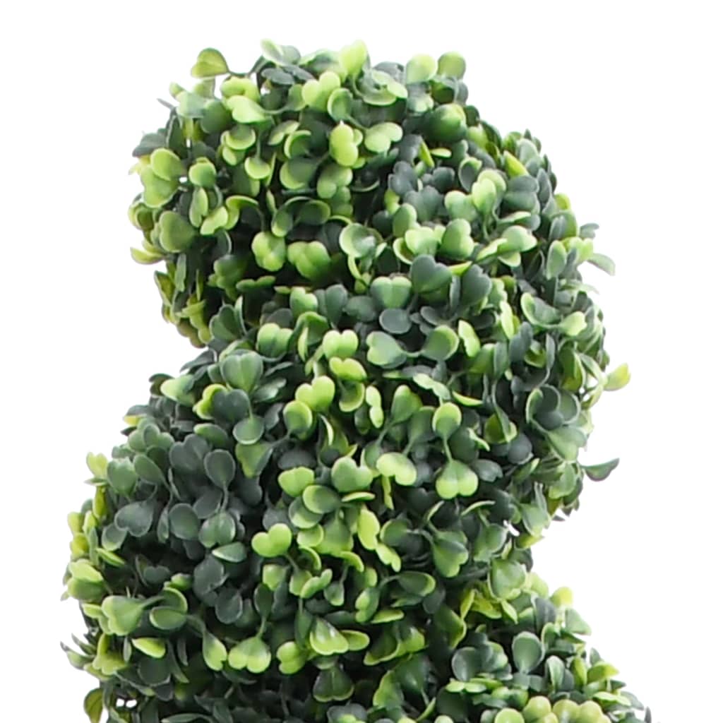 vidaXL Konstväxt buxbomar spiral med kruka 59 cm grön