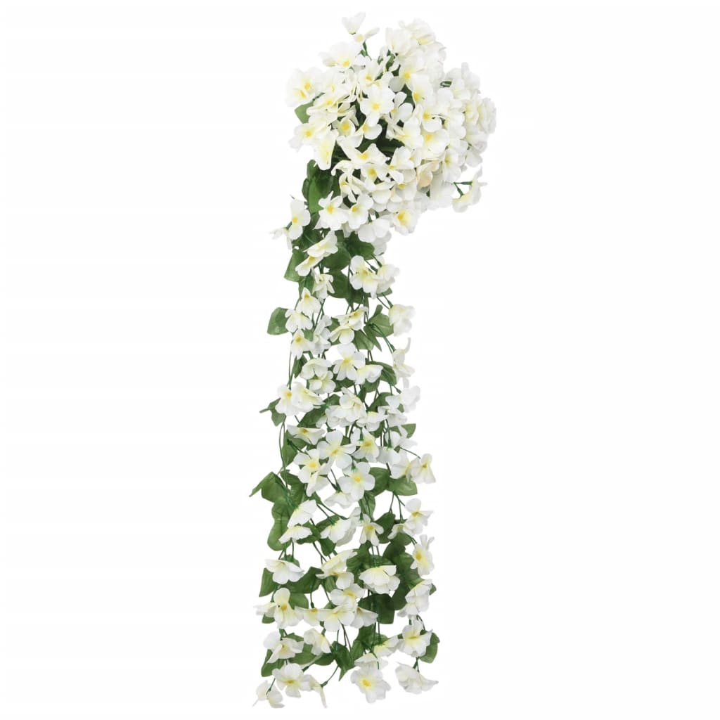 vidaXL Konstgjorda girlanger 3 st vit 85 cm