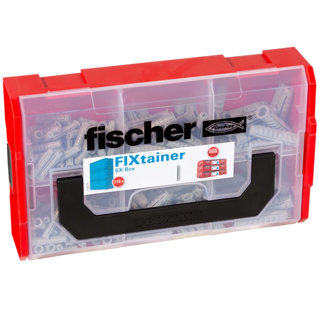 Fischer Väggpluggar FIXtainer 210 delar