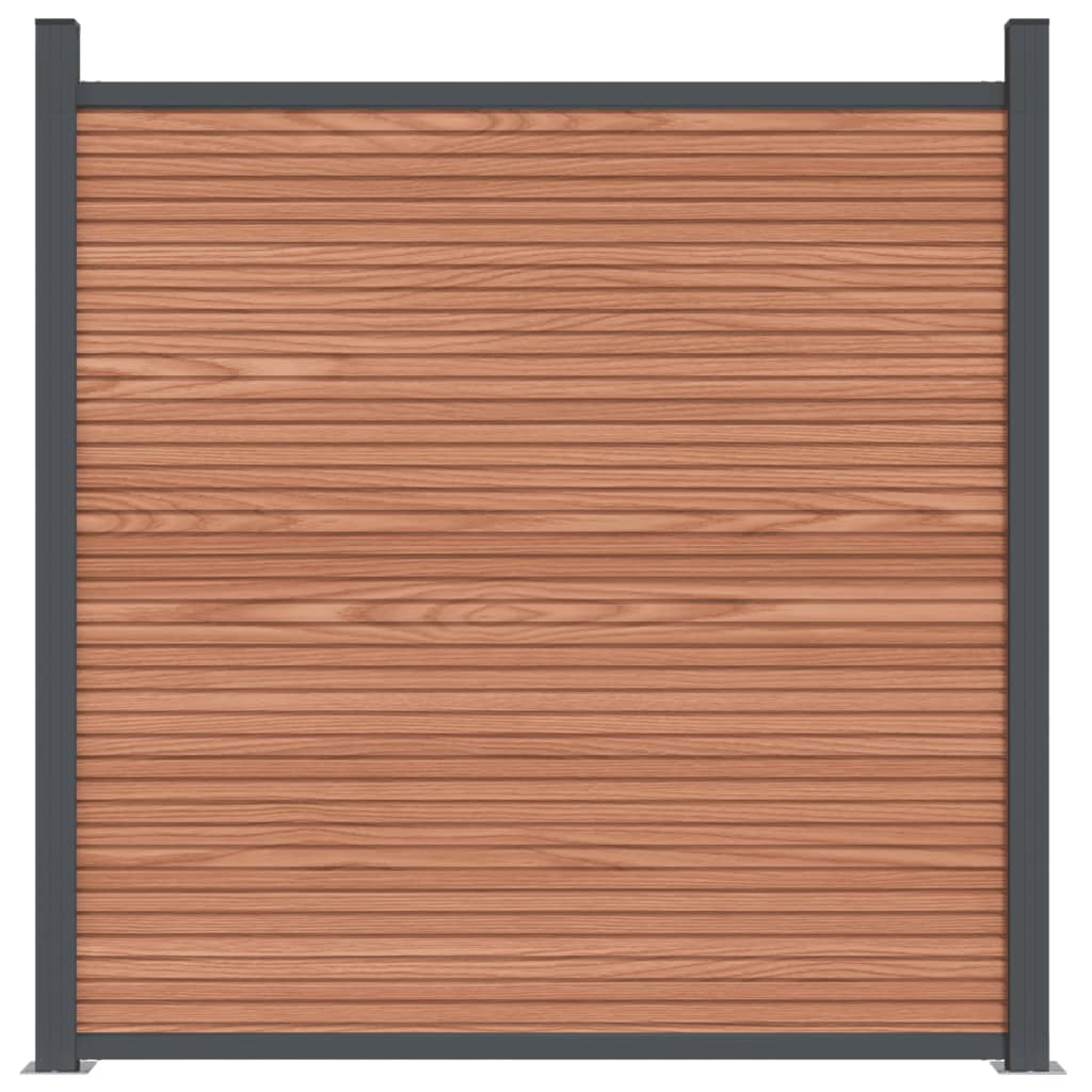 vidaXL Staketpanel brun 1391x186 cm WPC