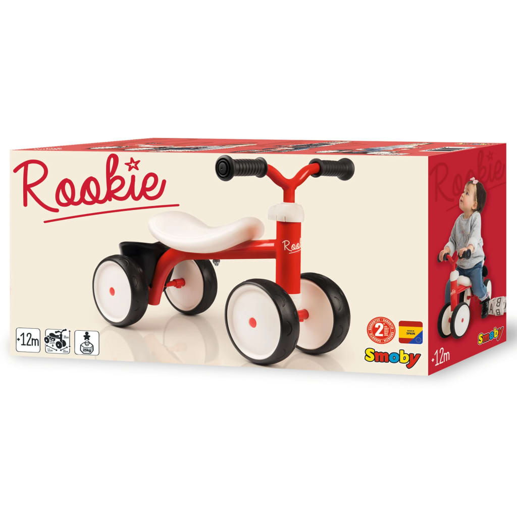 Smoby Åkcykel Rookie röd