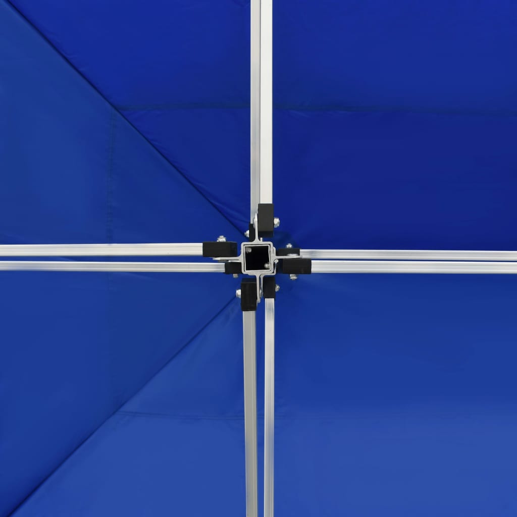 vidaXL Hopfällbart partytält aluminium 4,5x3 m blå
